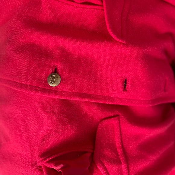 Dumas vintage coat; beautiful red like new! Petite style - Picture 15 of 15